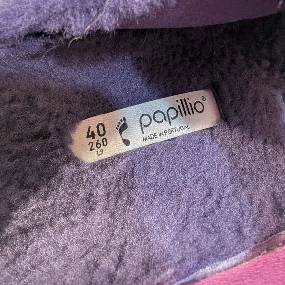 Papillio Purple Pink Faux Shearling Arizona Platform Sandals - Size 40 - Picture 8 of 8